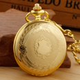 thumbnail image 3 of Reloj de Bolsillo Realpoo Cuarzo Escudo Liso Dorado, 3 of 6