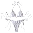 thumbnail image 1 of Traje de baño de 2 piezas para mujer, trajes de baño para mujer, bikini de cintura alta con cordón ajustable, traje de baño dividido para mujer, 1 of 5