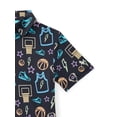 thumbnail image 3 of Birdie Bound Boy's Performance Neon Basketball Printed Golf Polo Shirt, Sizes XS-XL, 3 of 3