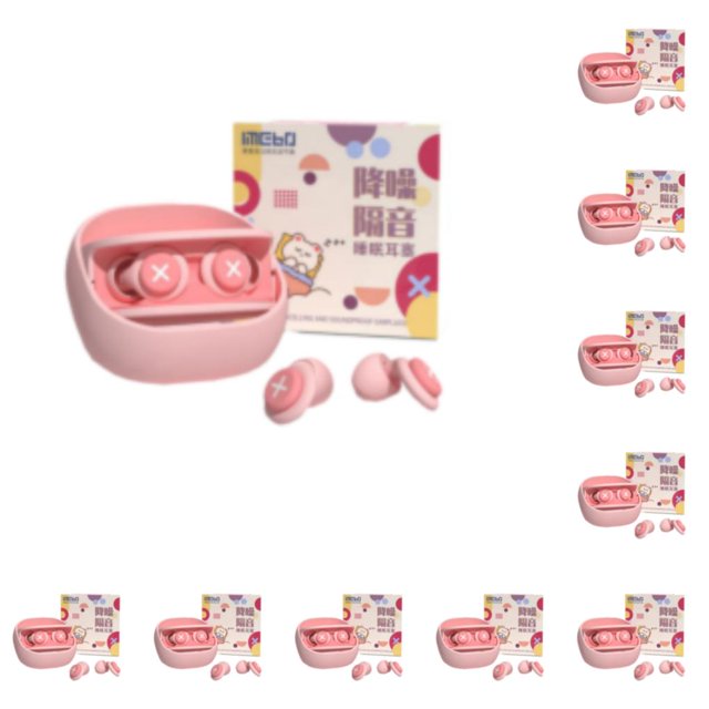 Seitruly Tapón para los oídos de silicona de 3 capas, tapón para los oídos para dormir, profesional, insonorizado, antironquidos, Rosa cubierta naranja 10piezas