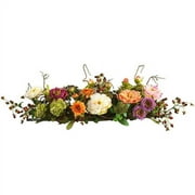 Nearly Natural Mixed Peony Centerpiece Artificial Flower Arrangement