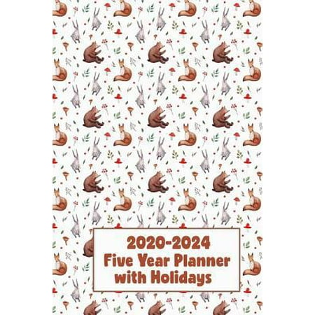2020-2024 Five Year Planner with Holidays : 60 Month Pocket Size Monthly Calendar Planner - Beautiful 2-Page-Spread Monthly Views - Premium Monthly Planner for Happiness & Productivity - Guaranteed to Get You (Best Way To Organize A Planner)