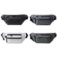 thumbnail image 4 of Bolsa Riñonera deportiva impermeable para hombrecon cremallera reflectanteriñonera (negro) Likrtyny Para Estrenar, 4 of 9