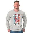 thumbnail image 4 of Officially Icee Logo Chill Out Long Sleeve TShirt Men Women Brisco Brands S, 4 of 5