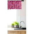thumbnail image 3 of Ambesonne Dessert Valance Pack of 2, Colorful Candies Cartoon, 54"X12", Magenta and Multicolor, 3 of 4