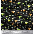 thumbnail image 3 of Soimoi Polyester Crepe Fabric Cocktail Summer Designs Print Fabric by Yard 52 Inch Wide, 3 of 3