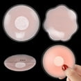 thumbnail image 2 of 1pair Nipple Covers for Women Silicone Reusable Pasties Adhesive Invisible Nippleless Covers Sticky Breast Petal, 2 of 7