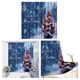 thumbnail image 5 of Cortina de para , tela impermeable y lavable, cortina de para , de decoración con 9 ganchos, 33x78 pulgadas Estilo5, 5 of 9