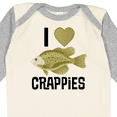 thumbnail image 4 of Inktastic Crappie Fishing I Love Crappies Boys or Girls Long Sleeve Baby Bodysuit, 4 of 5