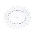thumbnail image 1 of SHISUYAN 10pcs Sunflower Shaped Transparent Acrylic False Nail Board Nail Tips Nail Polish Display Board Polish Display Practice Wheel (Transparent Pattern), 1 of 9