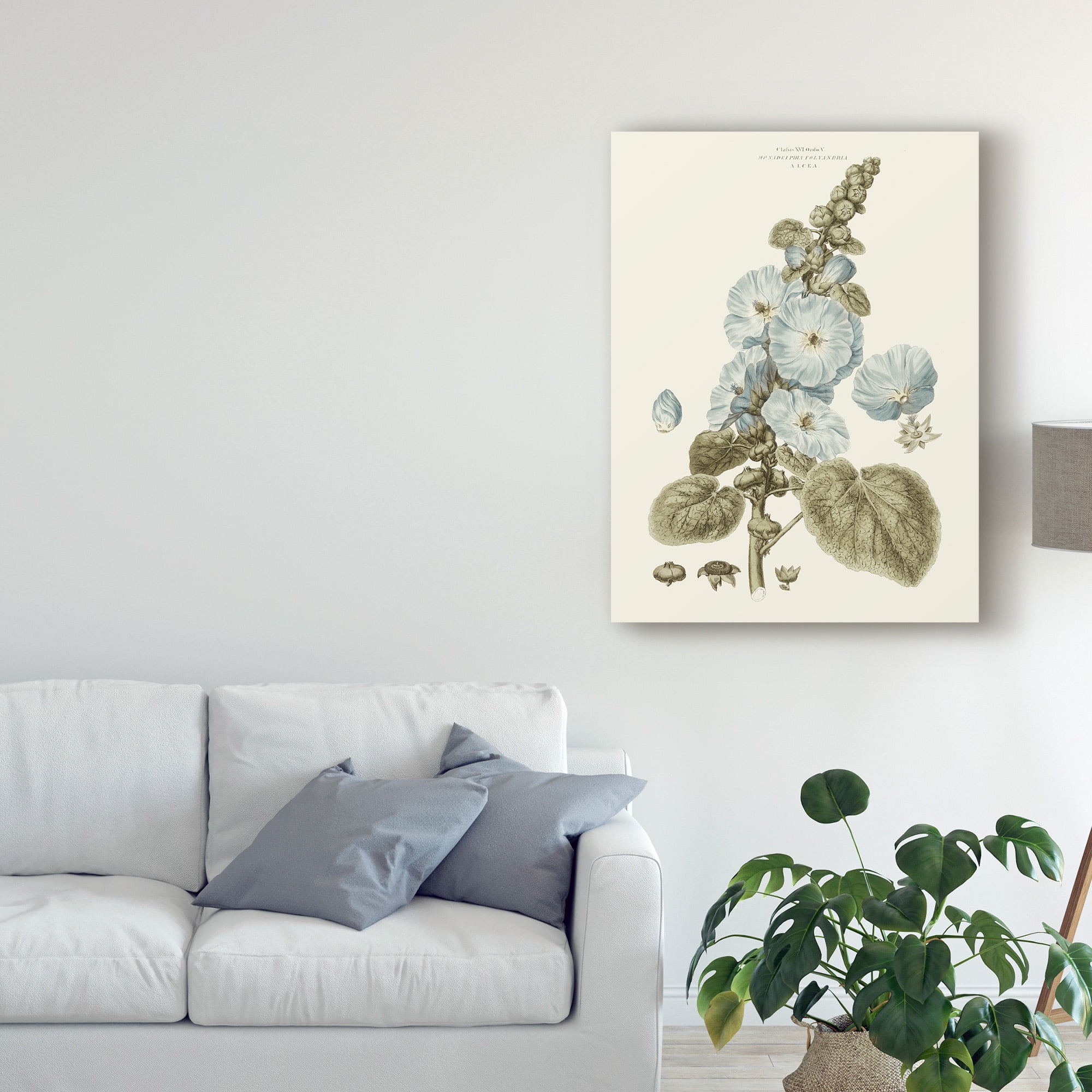 Trademark Fine Art 'Bashful Blue Florals IV' Canvas Art by John Miller