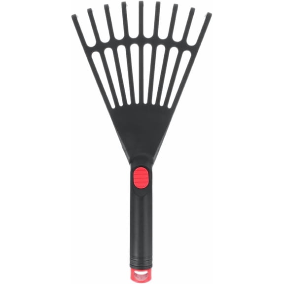 ABCISI Small Rake Small Gardening Rake Leaf Rake for Outdoor Rake for Flower Bed Rake with Handle Leaf Rake for Garden Rakes for Gardening Garden Rake Grass Rake Plastic