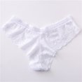 thumbnail image 4 of GHSOHS Womens Underwear Pantys Womens Thongs Satin Panties for Underwear Lace Panties Stretch Soft Ladies Hipster Briefs Panty Cotton Crotch Seamless Underpants White Brief Ladies Underwear Pant,3XL, 4 of 5