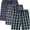 A-100% Polyester, variant on Onimisc Mens Woven Pajama Shorts Pajama Bottoms Plaid Sleep Shorts Lounge Pants Sleepwear Pj Pants for Men 3 Pack