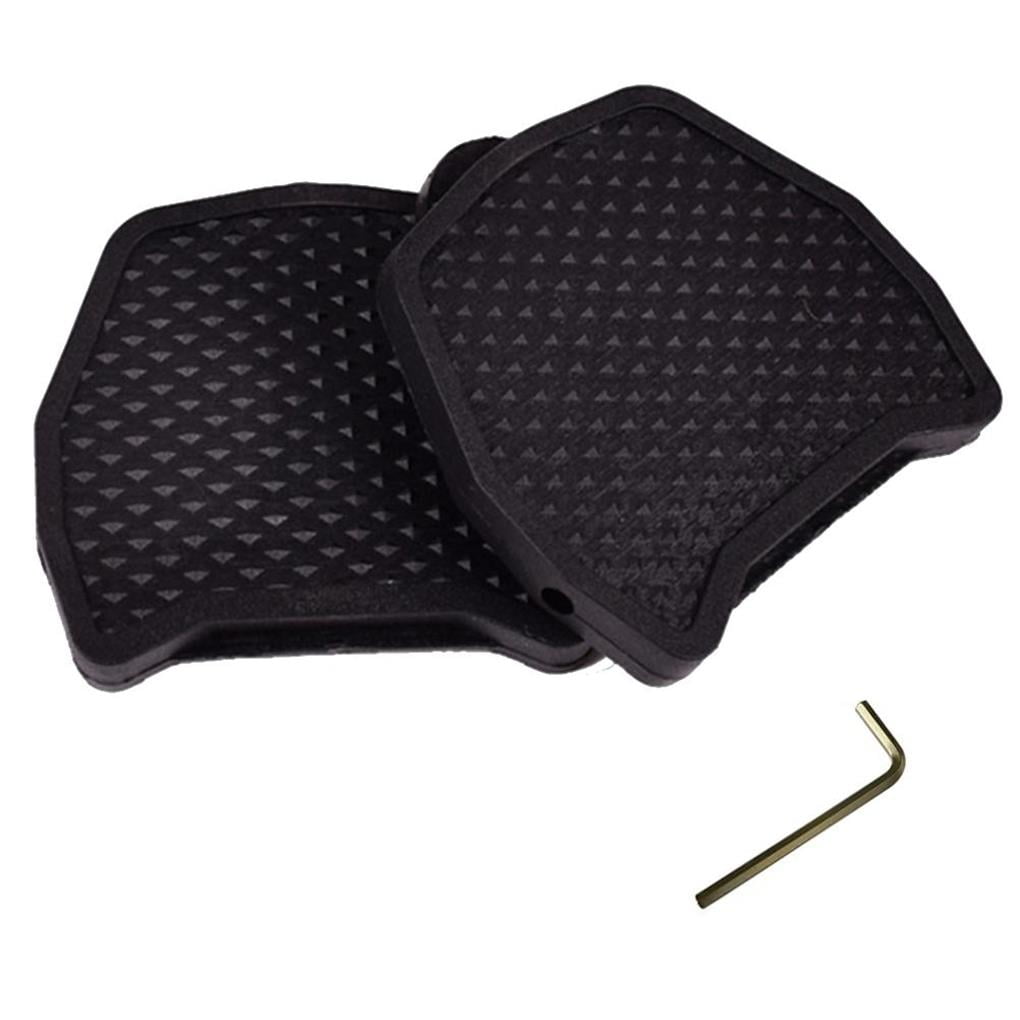 kanaroous Clipless Pedal Converters Platform Pedal Adapters Compatible for Peloton Bike Sports Pedal Converters with Wrench