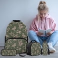 thumbnail image 2 of Yspwyqan Camo Duck Bow Backpack Set for High School, Kids Backpack Set with Lunch Box and Water Bottle Bag, 17 Inch Lightweight Large Capacity Daypack for Teens Travel Camping, 2 of 7