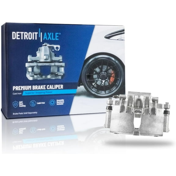 Detroit Axle - Front Left Brake Caliper for 1999-2002 Ford Mustang [Base, GT], Disc Brake Caliper w/Bracket 2000 2001 Mustang Replacement Brake Caliper Assembly