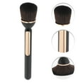 thumbnail image 3 of Unique Bargains 1 Pc Convenient Cosmetic Brush for Business Travel Black Artificial Fiber Wool Plastic, 3 of 5