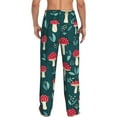 thumbnail image 3 of Balery Men'S Amanita Mushroom Pants,Sleepwear Pants,Pajama Pants,Pj Bottoms Drawstring And Pockets-Small, 3 of 9