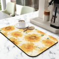 thumbnail image 2 of Kitchen Essential Super Absorbent Coffee Drying Mat Fast-Drying Diatom Mud Material, Coffee Mat Sized 19.5x12in Elegantly Adorned with Sunflowers, 2 of 7