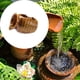 thumbnail image 2 of Jarrón de cerámica decorativo con cascada para fuente de agua de escritorio, tarro de paisaje Amarillo, 2 of 9