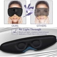 thumbnail image 4 of Auriculares inalámbricos para dormir con música en 3D y ruido blanco, Bluetooth 5.2, antifaz transpirable, apagado automático, altavoz estéreo HD ultrafino, color negro, 4 of 5