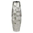 thumbnail image 1 of Modern Day Accents 3617 Facetado Barrel Silver Vase, 1 of 4
