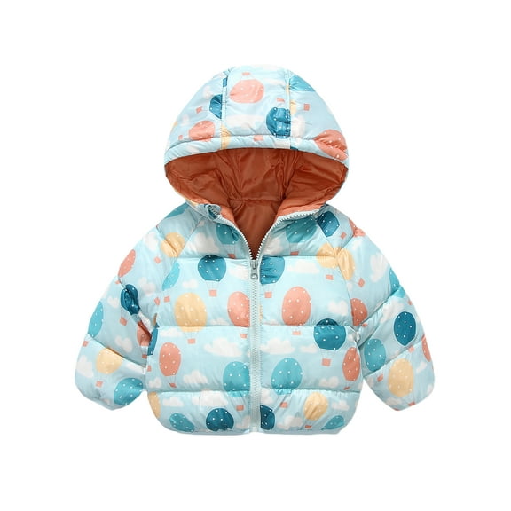 Bagilaanoe Baby Girls Winter Puffer Jacket Toddler Zipper Quilted Coat 6M 9M 12M 18M 24M 3T 4T Kids Warm Lightweight Hoodie Outwear