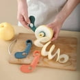 thumbnail image 4 of Qwtwty Mini Food Processor Manual Rotary Curler Cucumber Potato Snow Pear Splitter Roll Sharpener, 4 of 8