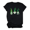 thumbnail image 4 of T-shirts de la Saint-Patrick pour Femmes Mode Saint-Patrick Imprimé Col Rond Manches Courtes T-Shirt Décontracté Haut Saint-Patrick, 4 of 4
