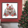 thumbnail image 4 of 5D-Diamantgemälde zum Selbermachen, teilweise speziell geformter Bohrer, Weihnachtshütte, 30 x 30 cm, 4 of 9
