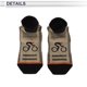thumbnail image 5 of Calcetines de ciclismo absorbentes de sudor, anti-fricción l Calcetines de bicicleta al aire libre color caqui, negro unisex 1 par con letras, en bloques de color, 5 of 6