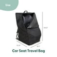 thumbnail image 4 of The Peanutshell Carseat Travel Bag for Airplane, Durable Padded Bag Gate Check Easy Carry Airport Car Seat Cover, Fits Most Graco, Evenflo, Toddler, Kids, Infant Baby Travel Essentials for Flying, 4 of 6