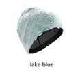 thumbnail image 2 of Sonducket Gorro de natación de cuero de encaje impermeable para mujeres y hombres, gorro de nadador portátil cómodo, casco de natación, Protector de Sombreros lago azul Sonducket AP013962-04, 2 of 6
