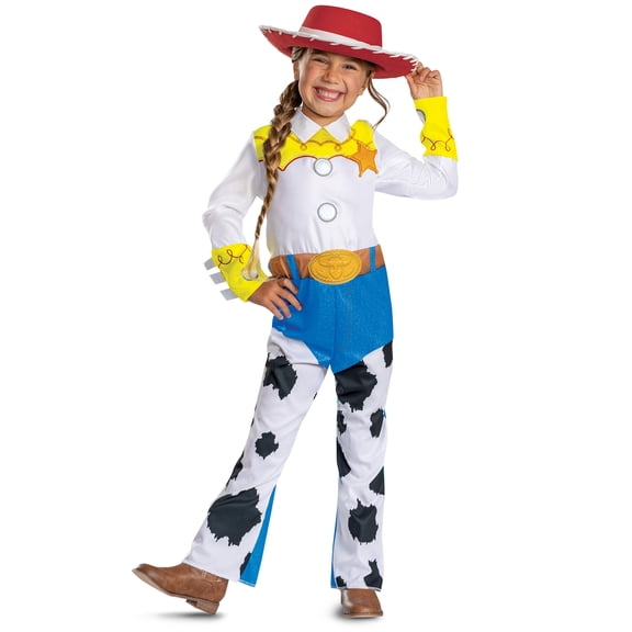 Disney Toy Story 5 Jessie Halloween Costume for Children, Girls Size XS (4/5), by Disguise