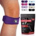 thumbnail image 1 of Rodillera de la marca sueca Sleeve Stars para el tendón rotuliano, eficaz para mujeres y hombres. Rodillera Osgood-Schlatter para jóvenes y niños con 3 longitudes ajustables, para 18-38 cm (individual, 1 of 5