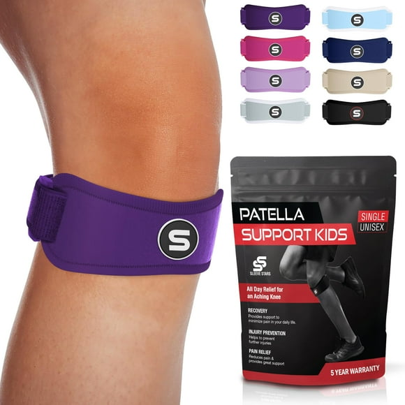 Rodillera de la marca sueca Sleeve Stars para el tendón rotuliano, eficaz para mujeres y hombres. Rodillera Osgood-Schlatter para jóvenes y niños con 3 longitudes ajustables, para 18-38 cm (individual