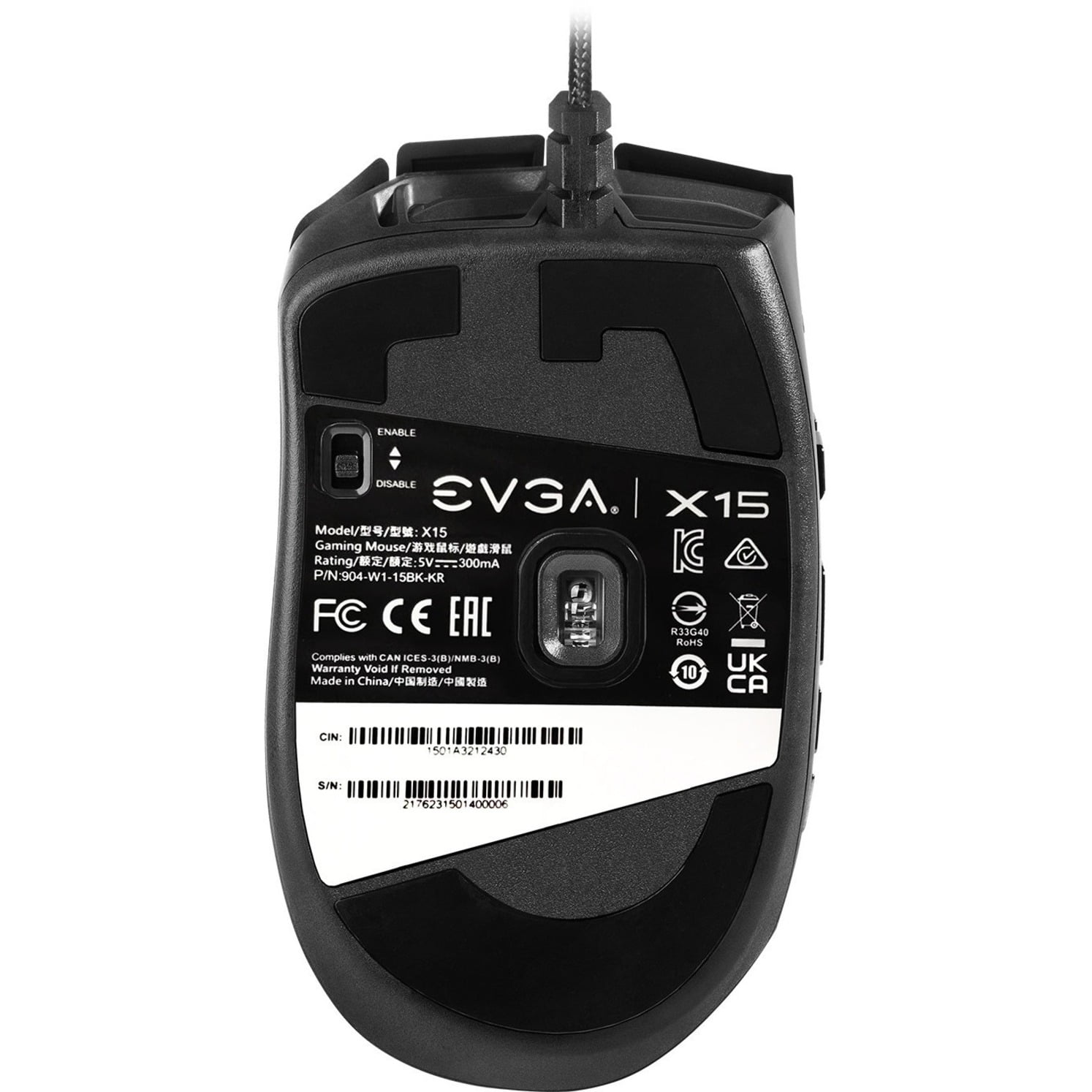 Evga - X15 MMO Souris Jeu Avec Fil USB 16000DPI 20 Boutons Noir - Souris -  Rue du Commerce
