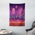 thumbnail image 1 of Fantasy Tapestry, Purple Alien Fantastic Dreamy Landscape with Craters and Planets in Distance, Wall Hanging for Bedroom Living Room Dorm Decor, 40W X 60L Inches, Purple Vermilion, by Ambesonne, 1 of 2