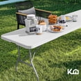 thumbnail image 2 of Mesa Plegable 180cm Portatil Portafolio Evento Fiesta Jardin KingsHouse 300163, 2 of 9