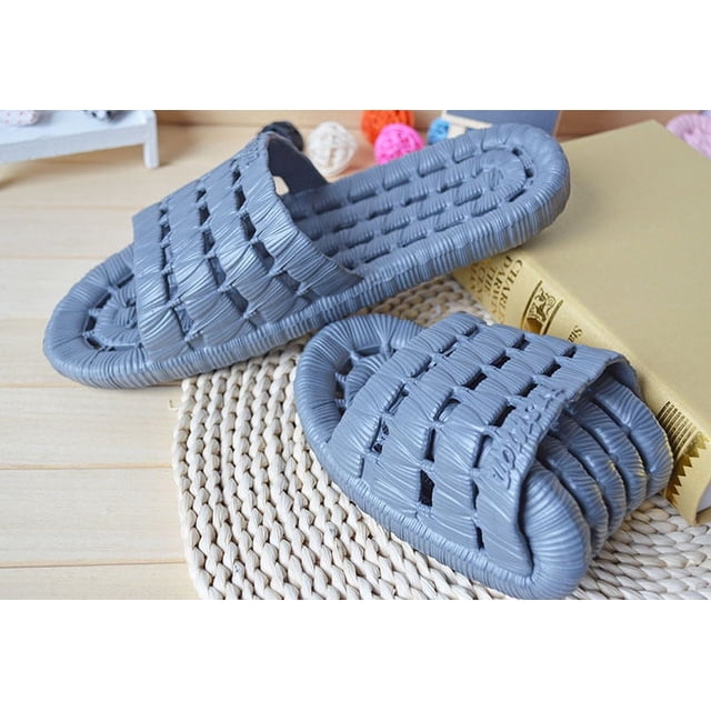 Zapatillas de plataforma EVA para parejas, chanclas antideslizantes de suela blanda para baño para hombres y mujeres, zapatos cómodos impermeables de estilo Neutral