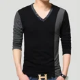 thumbnail image 2 of Sudadera con cuello en V de algodón 100%, tendencias de moda 2024, camisetas para hombre, diseñador de lujo coreano de primavera, venta de Harajuku, nuevos jerseys para hombre, 2 of 5