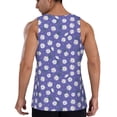 thumbnail image 3 of Xecao Daisies Flowers Men's Tank Top Workout Quick Dry Sleeveless Gym Jogging Muscle Shirts Summer Swim Beach Tops, 3 of 9