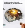 thumbnail image 5 of 83 Pieces Acrylic Puzzles Suncatcher Window Hanging, 6.7 Inch Acrylic Jigsaw Puzzle Suncatcher, Acrylic Puzzles Garden Decoration for Birthday Mothers Day Gift Home Decor (Dawn Inside a Cave), 5 of 16