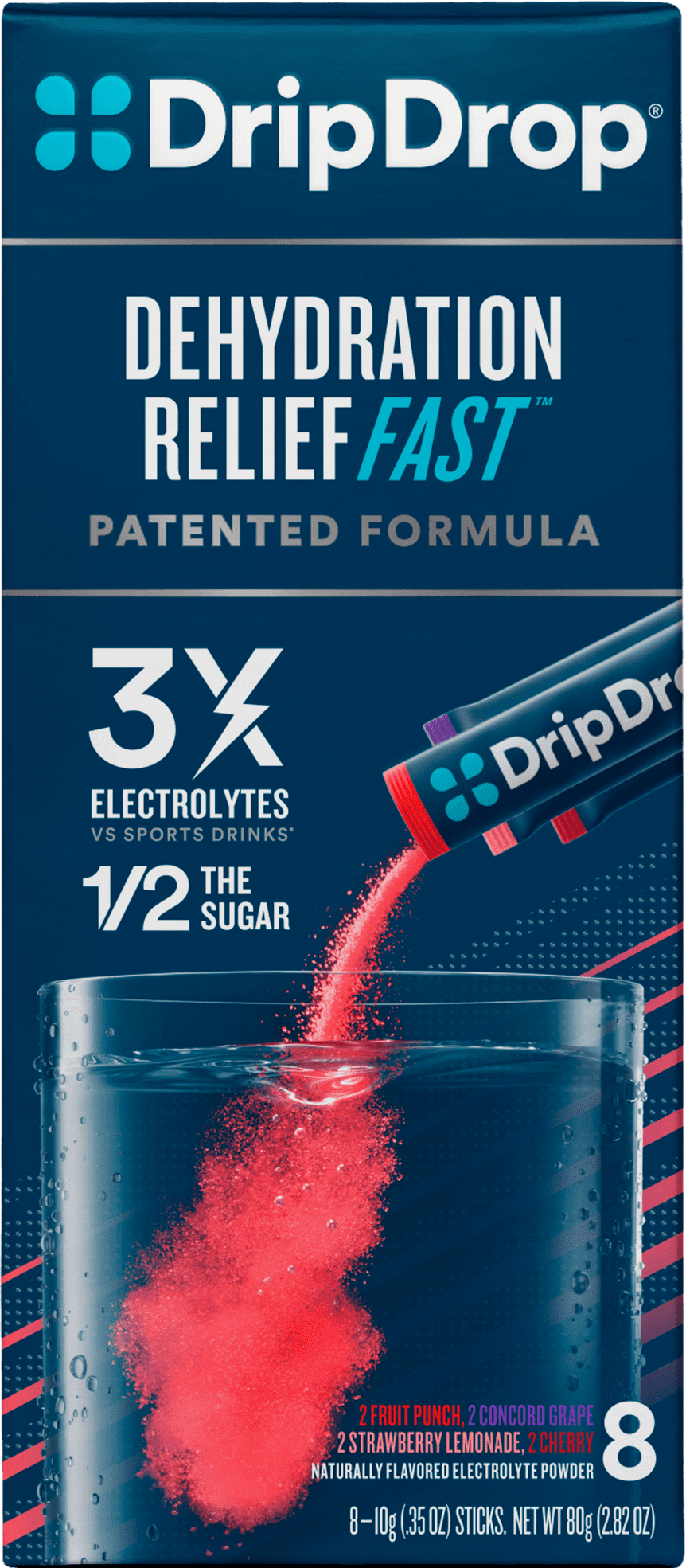 Is Drip Drop Safe For Kids DripDrop - Electrolyte Powder for Dehydration Relief Fast - Juicy