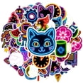 thumbnail image 2 of 35pcs-50pcs Neon Stickers Stationery Stickers Cartoon Animal Stickers Kids Stickers for Laptops Suitcase Fridge, 2 of 9