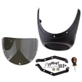thumbnail image 5 of Motorcycle 7 inch Headlight Detachable Fairing Smoke Retro -Rennfahrer Drag Windshield for, 5 of 7