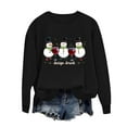 thumbnail image 6 of HOMBOM Christmas Sweatshirts for Women Crewneck Festive Merry Vintage Black Xmas Ladies Sweatshirt Soft, 6 of 6
