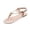 Beige, variant on Women's Slippers Versatile Buckle Strap Beaded Flops Plus Size Shoes SpringSummer Style Trendy Comfortable Flat Decorative Outdoor Beach Sandals