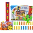 thumbnail image 3 of Rompecabezas dominó coche niños tren juguete conjunto dominó conjunto de bloques de construcción oso de fresa Hogar, 3 of 3